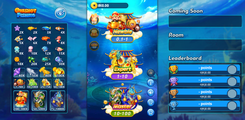 Bắn cá Oneshot Fishing God55 | Triệu hồi rồng thần nhận 1000X 3 bắn cá Oneshot Fishing God55