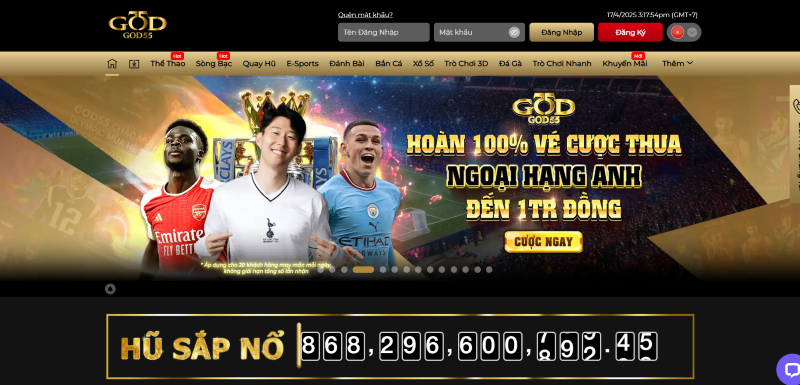 Đăng nhập God55